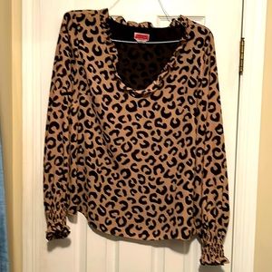 Kate Spade cheetah blouse